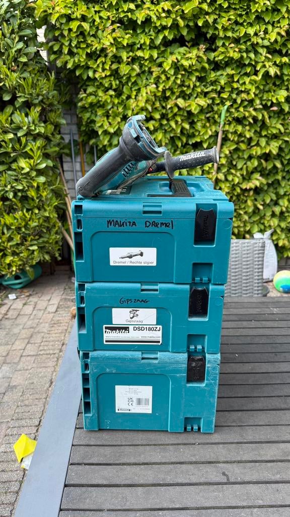 Makita boorhamer gipszaag rechte slijper met Mbox, Ophalen, Gebruikt