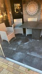 Tafel en 6 stoelen, Tuin en Terras, Ophalen, Gebruikt, Eettafel, 6 zitplaatsen