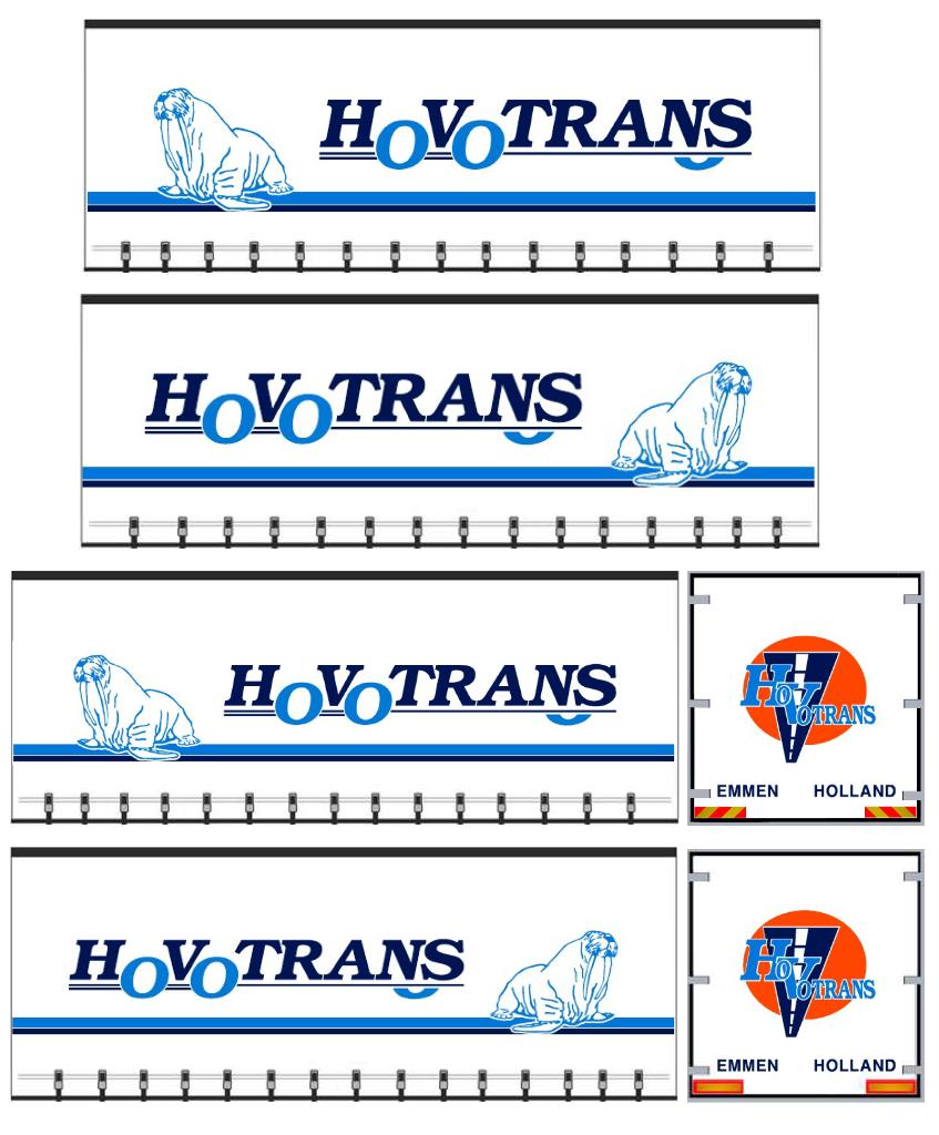 Vrachtauto decal 1:50 Hovotrans Emmen ( Schuifzeil ) combi, Hobby en Vrije tijd, Modelauto's | 1:50, Verzenden, Nieuw, Bus of Vrachtwagen