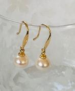 Parel oorbellen met 14K Franse haak, Sieraden, Tassen en Uiterlijk, Oorbellen, Hangers, Nieuw, Ophalen of Verzenden, Met edelsteen
