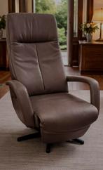 Limoss MD125 Elektrische Sta-op Stoel - Volledig Leder, Ophalen, Bruin, Leer, Zo goed als nieuw