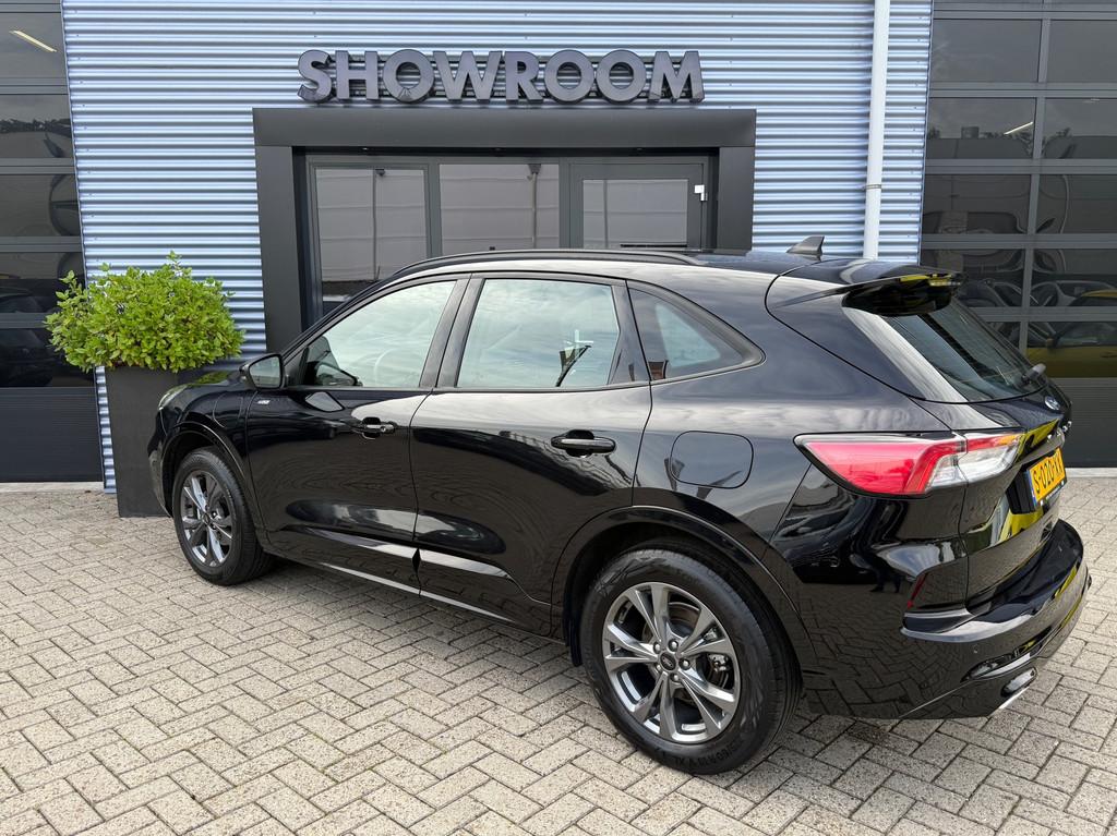 Ford Kuga 2.5 PHEV ST-Line X Automaat|Leder|Camera|Navi|18in, Auto's, Ford, Gebruikt, 4 cilinders, Zwart, Bedrijf