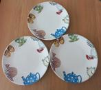 3 mooie dinerborden Alie Kruse-Kolk Landleven, Ophalen of Verzenden, Zo goed als nieuw, Bord(en), Overige stijlen