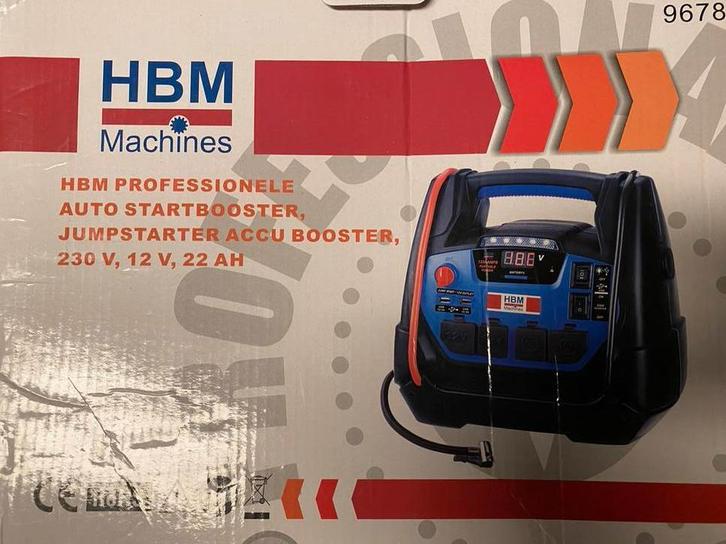 HBM Professionele Auto Startbooster / Accu Booster 230V, Auto-onderdelen, Accu's en Toebehoren, Universele onderdelen, Nieuw, Ophalen
