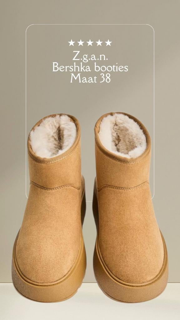 Bershka Enkel Booties 38, Ophalen of Verzenden, Zo goed als nieuw, Pantoffels of Sloffen