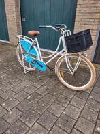 Witte 28 inch omafiets met werkende verlichting en ringslot, Ophalen of Verzenden, Gebruikt