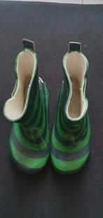 Playshoes regenlaarzen groen gestreept maat 23, Playshoes, Gebruikt, Jongen of Meisje, Ophalen of Verzenden