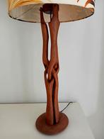 Scandinavische schemerlamp, teak, vintage, Ophalen of Verzenden, Gebruikt, Minder dan 50 cm