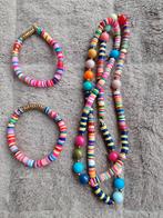 Zomerse boho kleurrijke set ketting en 2 armbanden, Ophalen of Verzenden