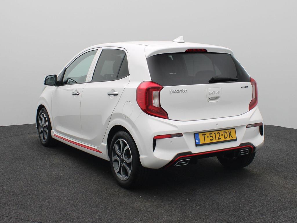 Kia Picanto 1.0 DPi GT-Line Automaat | Apple Carplay/Android, Auto's, Gebruikt, 4 stoelen, Wit, Origineel Nederlands
