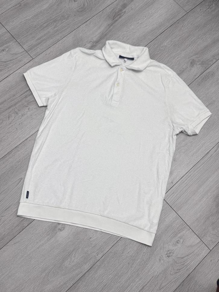 Mr Marvis – Witte Polo – Maat L, Kleding | Heren, Polo's, Zo goed als nieuw, Maat 48/50 (M), Wit, Ophalen of Verzenden