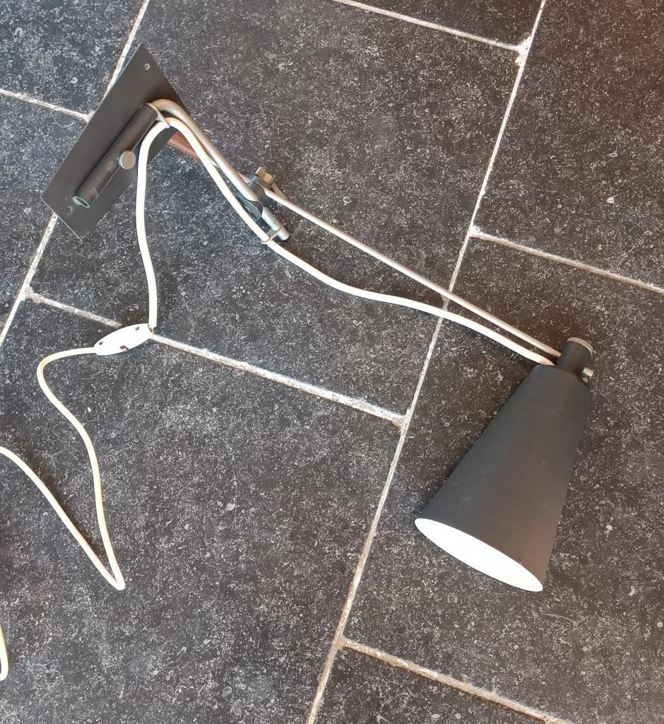 Zeldzame Philips wandlamp, Huis en Inrichting, Lampen | Wandlampen, Ophalen, Gebruikt, Hout, Jaren 60