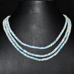 ketting met 133 karaat Ethiopische Opaal 3 snoeren verstelba, Wit, Nieuw, Verstelbaar, Ophalen of Verzenden