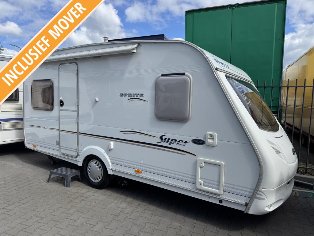 Sprite Super 450 CF / Fransbed / luifel / mover, Caravans en Kamperen, Caravans, Rondzit, Bedrijf, Overige typen, 4 tot 5 meter