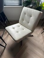 Witte draaistoel chromen voet, Ophalen, Gebruikt, Wit, Eén