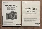 Canon EOS 70D gebruikshandleiding nederlandstalig, Ophalen of Verzenden, Zo goed als nieuw