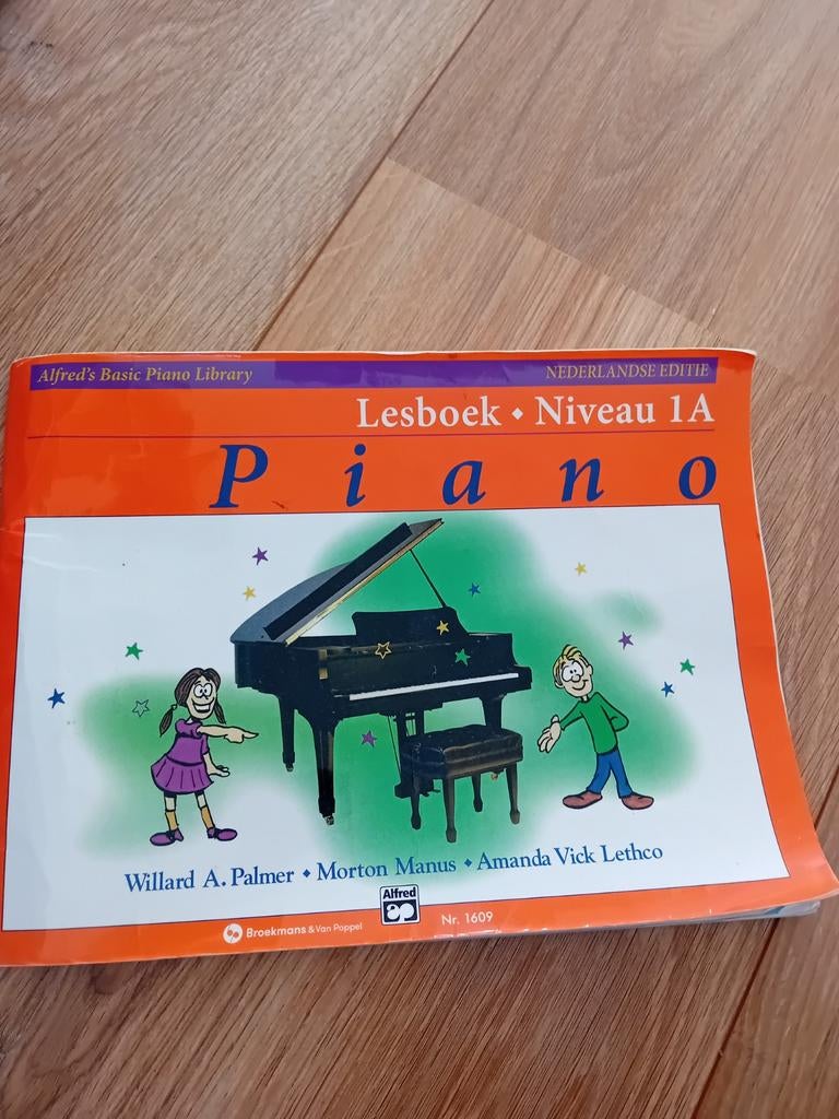 Alfred's Basic Piano Library Lesboek Niveau 1A, Muziek en Instrumenten, Bladmuziek, Gebruikt, Klassiek, Les of Cursus, Ophalen of Verzenden