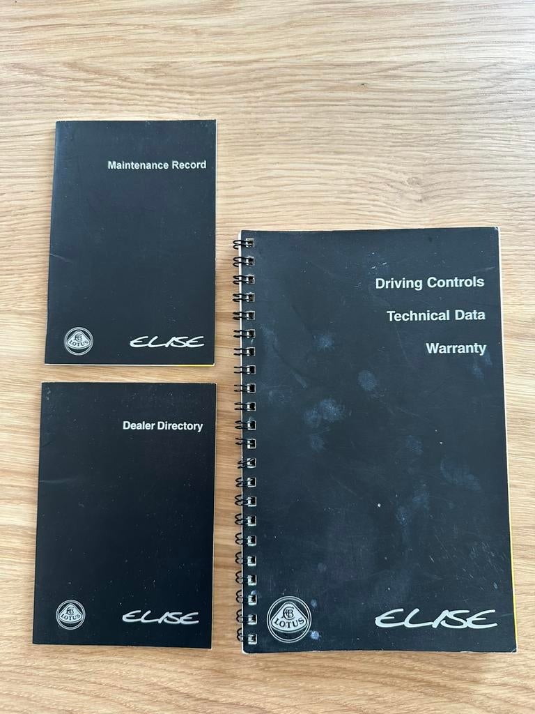 Originele handleiding Lotus Elise s1, Ophalen of Verzenden