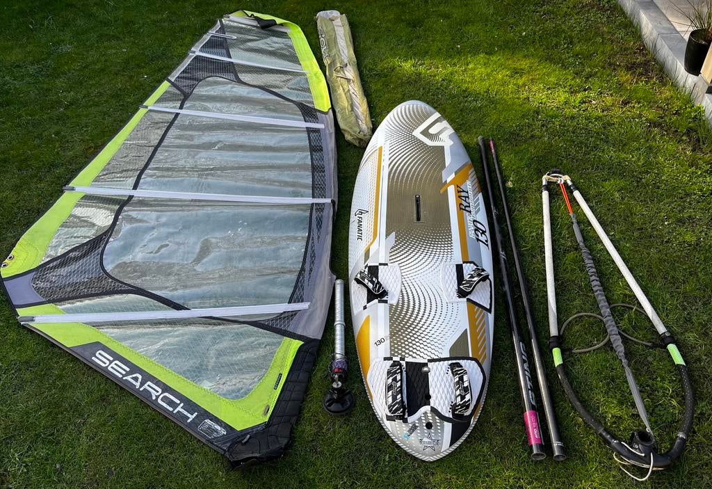 Complete Fanatic Ray 130L carbon freeride set, Watersport en Boten, Met draagtas, Minder dan 250 cm, Ophalen of Verzenden, Complete set
