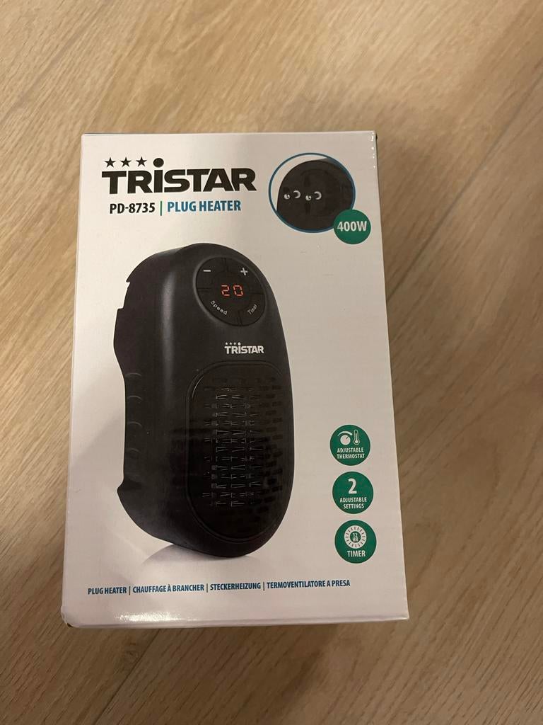 Tristar PD-8735 Stekker Kachel - Nieuw in doos, Huis en Inrichting, Kachels, Ophalen of Verzenden, Nieuw, Hangend
