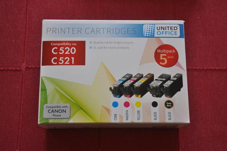 Canon Compatible printer cartridges C520 / C521, Computers en Software, Printerbenodigdheden, Nieuw, Cartridge, Ophalen of Verzenden