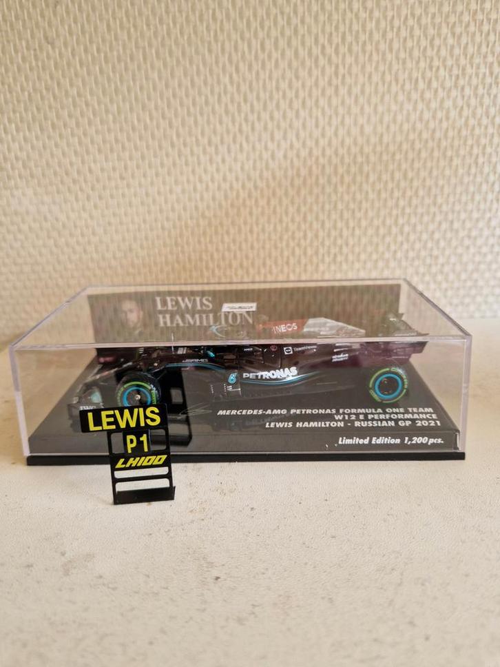 Lewis hamilton W12 winnaar Rusland 2021 schaal 1/43, Verzamelen, Automerken, Motoren en Formule 1, Nieuw, Formule 1, Verzenden