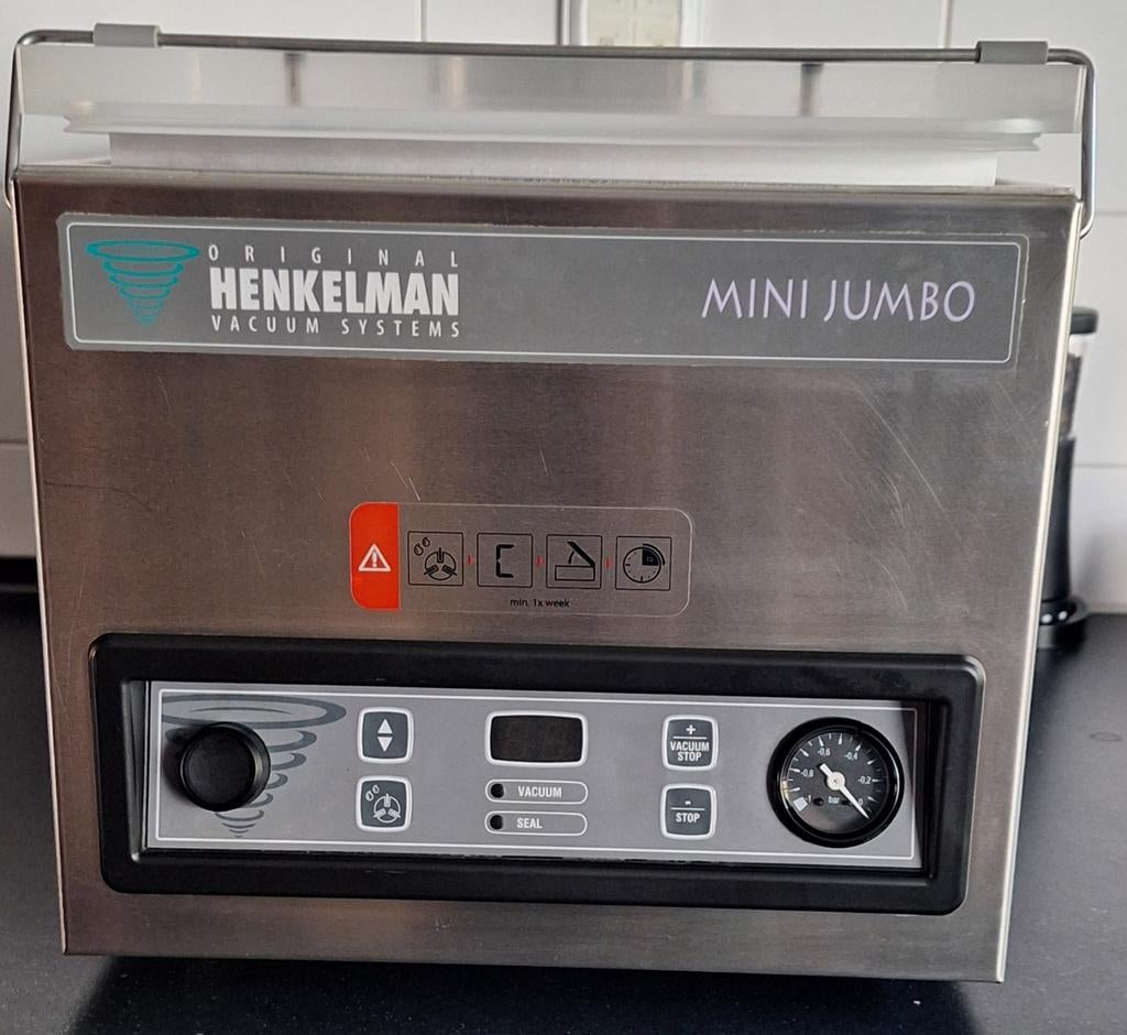 Henkelman mini jumbo vacumeermachine vacuummachine, Ophalen, Overige typen, Zilver, Zo goed als nieuw