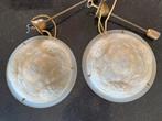 Vintage replica art deco lamp hanglamp 2x, Ophalen of Verzenden, Zo goed als nieuw, Overige materialen, Minder dan 50 cm