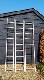 3-delige ladder aluminium (lichtgewicht), Doe-het-zelf en Verbouw, Ladders en Trappen, Ophalen, Gebruikt, Ladder, Opvouwbaar of Inschuifbaar