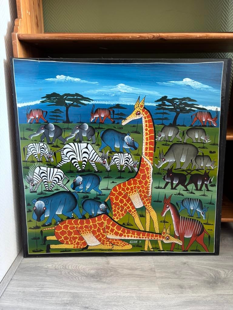 Schilderij Afrika, Ophalen