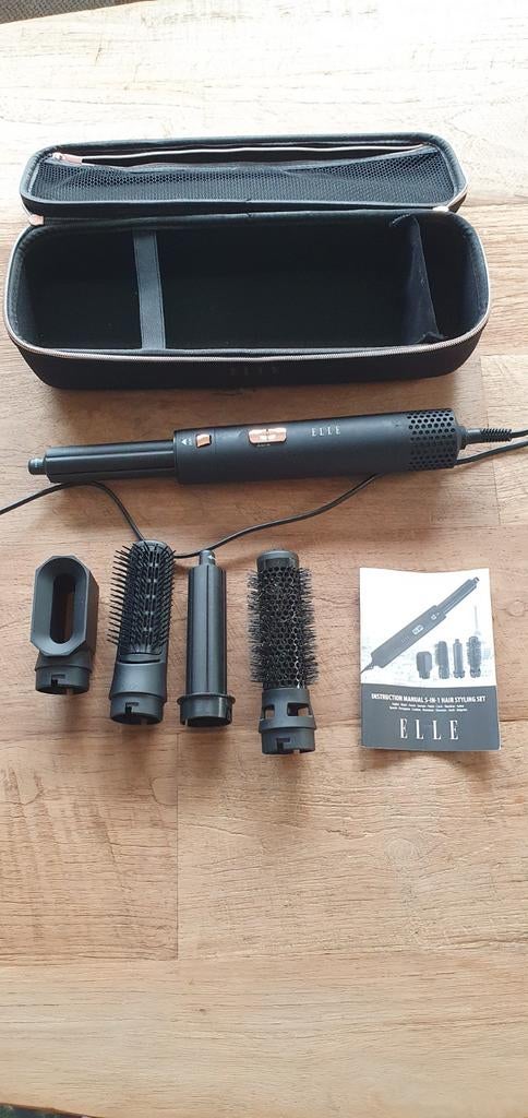 Elle 5-in-1 haarstyling set, Witgoed en Apparatuur, Ophalen of Verzenden, Zo goed als nieuw, Haarverzorging