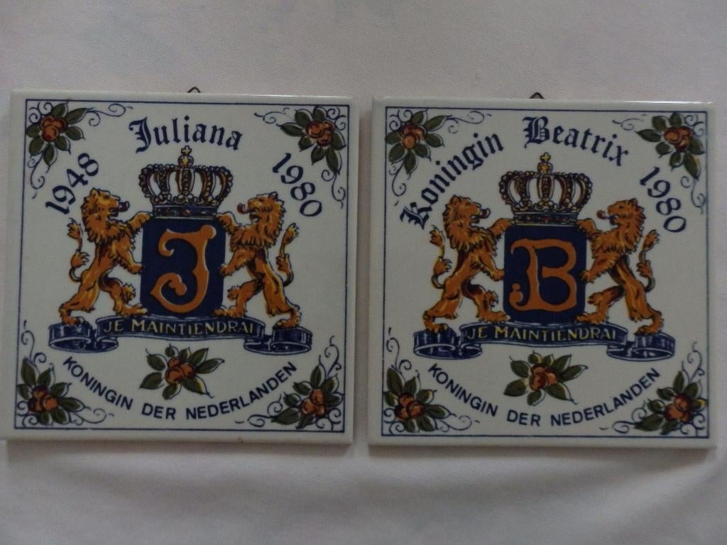 Tegels, Juliana en Bernard, Verzamelen, Koninklijk Huis en Royalty, Ophalen of Verzenden, Zo goed als nieuw, Overige typen