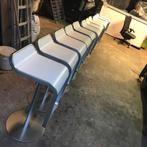 13 La Palma Lapalma LEM barkruk kruk verstelbaar wit, Gebruikt, In hoogte verstelbaar, 60 tot 90 cm, Ophalen of Verzenden