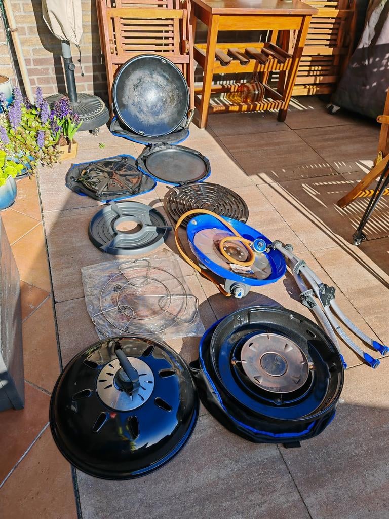 Complete Skottelbraai - Zo goed als nieuw, inclusief tas, Ophalen of Verzenden, Zo goed als nieuw, Cadac