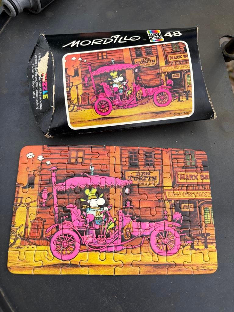 Mordillo heye puzzel, Ophalen of Verzenden, 500 t/m 1500 stukjes, Gebruikt, Legpuzzel