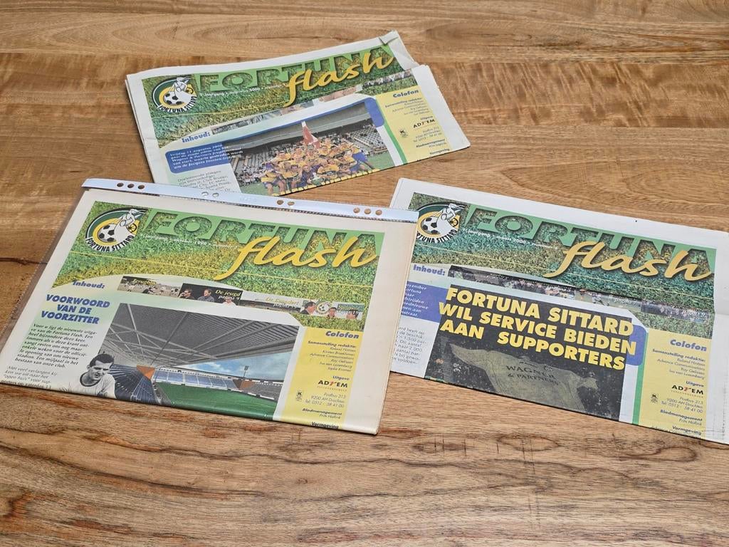 Fortuna Flash kranten magazine Fortuna Sittard, Ophalen of Verzenden