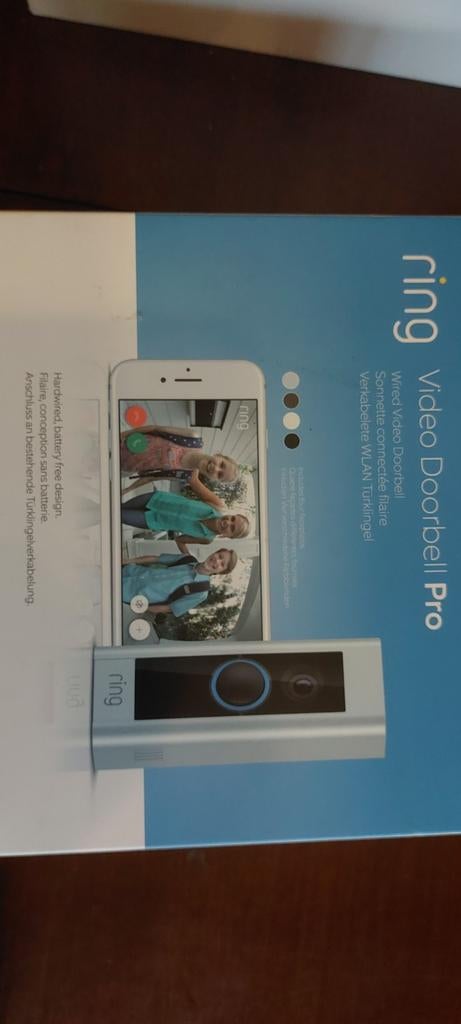 Ring Video Deurbel Pro - Slimme Deurbel met Camera, Ophalen of Verzenden, Nieuw
