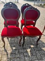 Set 4 noten barok styl stoelen, Ophalen of Verzenden, Zo goed als nieuw, Eén