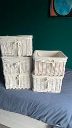 Mandjes 6x, Ophalen, Zo goed als nieuw, Rechthoekig, Riet