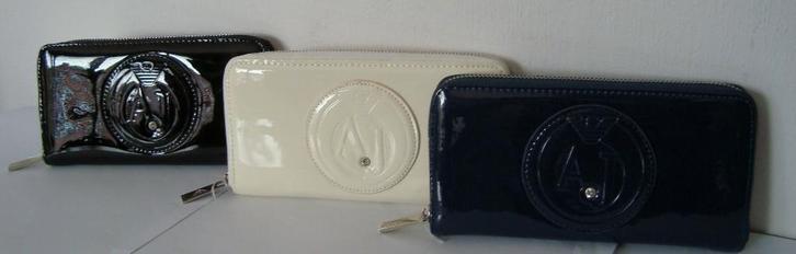 Prachtige dames AJ portemonnee Ritsmodel wit voor € 22,50, Sieraden, Tassen en Uiterlijk, Portemonnees, Nieuw, Wit, Verzenden