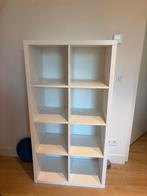 Witte vakkenkast met 8 vakken - IKEA Kallax, Huis en Inrichting, Kasten | Boekenkasten, Ophalen, Met plank(en), Gebruikt, 50 tot 100 cm