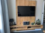 Tv meubel wandmeubel cinewall hangmeubel ondiep hout zwevend, 150 tot 200 cm, Ophalen of Verzenden, Zo goed als nieuw, Minder dan 100 cm