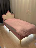 Gestoffeerde prinsessenbed, Ophalen, 85 tot 100 cm, Nieuw, Lattenbodem