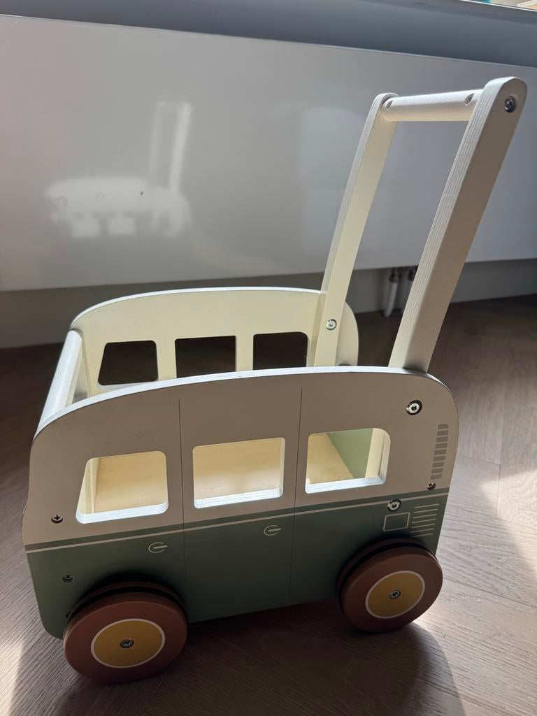 Little Dutch Houten Loopwagen Camper, Ophalen, Zo goed als nieuw, Jongen of Meisje