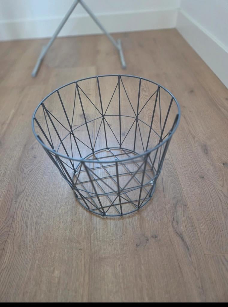Metalen mand en kaarzen houder, Ophalen, Overige materialen, Mand, Rond