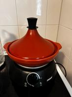 Elektrische keramische tajine, Ophalen of Verzenden, Zo goed als nieuw, Overige materialen