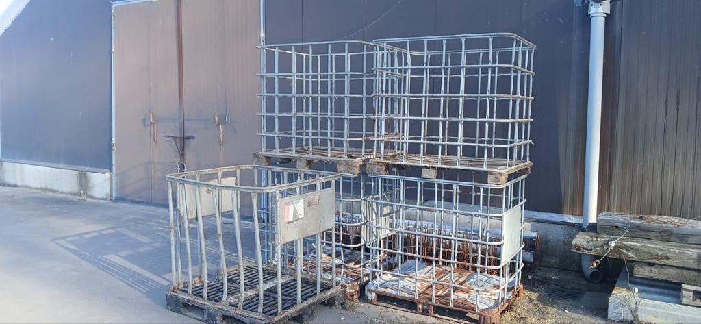 5 IBC kratten - robuuste opslagoplossing, Doe-het-zelf en Verbouw, Ophalen, Gebruikt, 100 cm of meer, 60 cm of meer