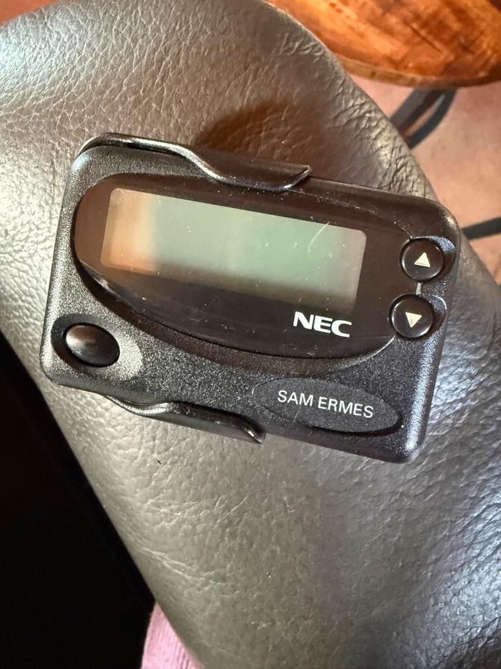 Vintage NEC Pager Sam Ermes - Retro Communicatie, Telecommunicatie, Overige Telecommunicatie, Gebruikt, Ophalen of Verzenden