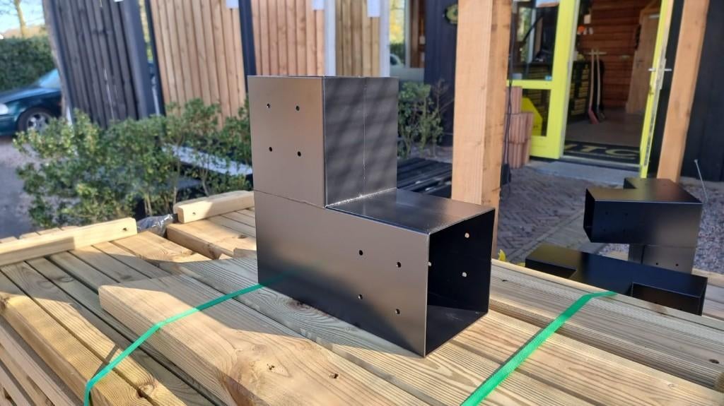 Pergola Hoekverbinding Zwart voor 150x150 mm Palen, Ophalen, Nieuw, 250 cm of meer, Overige typen