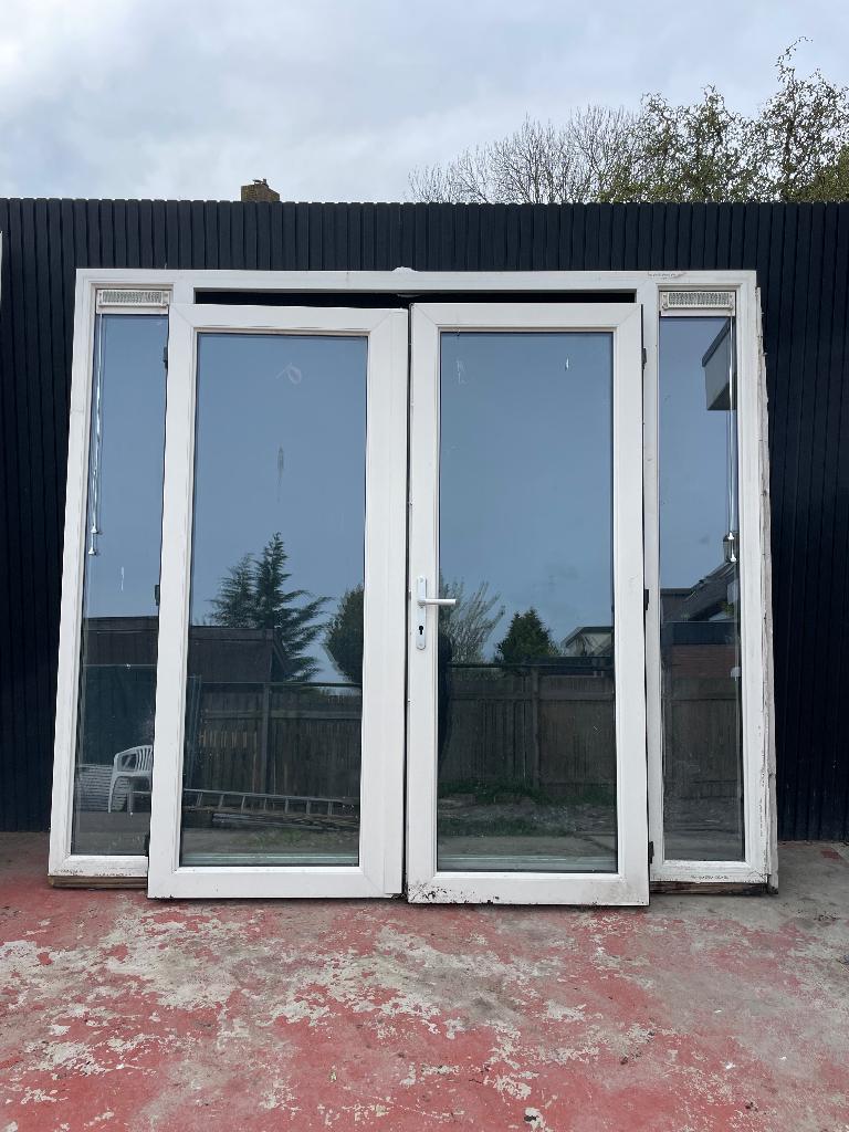 Rehau kunstof kozijn openslaande deuren, Ophalen, Kunststof, Gebruikt, Deurkozijn